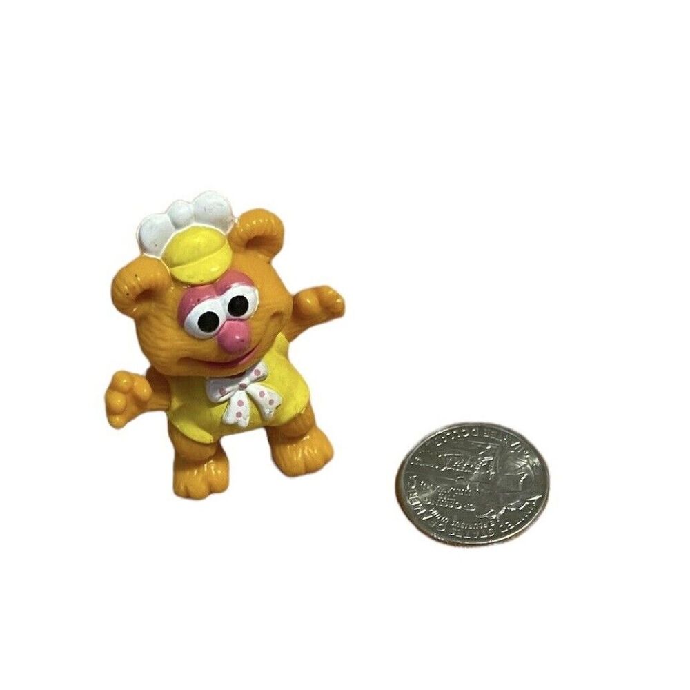 Vtg 80s Muppet Babies Fozzie Bear PVC Figure McDonalds Happy Meal 2"